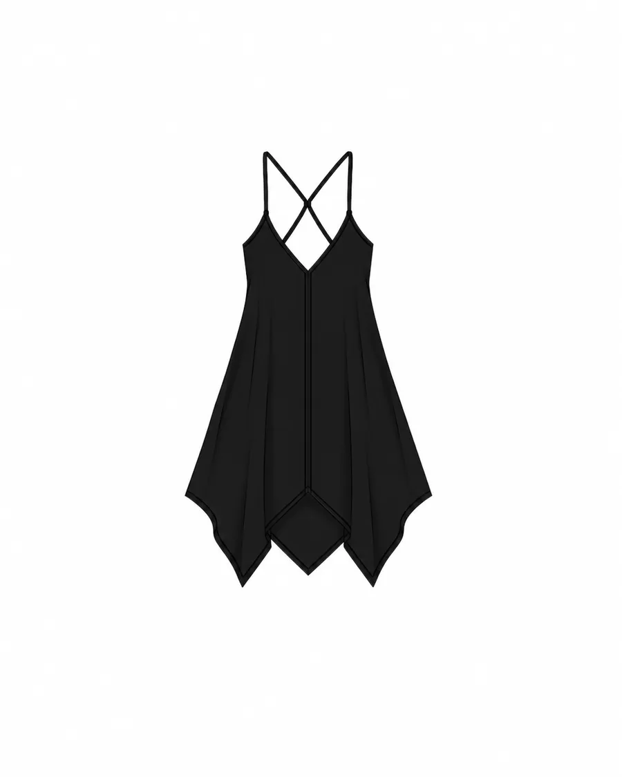 Éloïse Mini Dress in Black Orchid